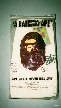 A Bathing Ape x Stussy Ape Head Logo T-Shirt